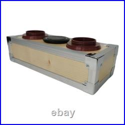 Yakimoto Retro ice chest cooler, With wireless charging, Wood and metal, portable