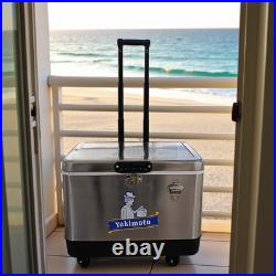 Yakimoto Stainless Steel Portable Cooler Box, 54Qt, The perfect vacation choice