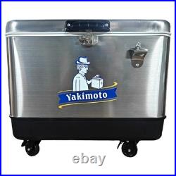 Yakimoto Stainless Steel Portable Cooler Box, 54Qt, The perfect vacation choice