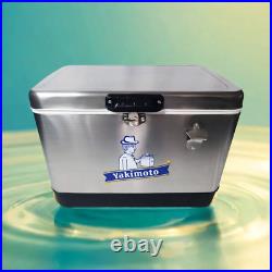 Yakimoto Stainless steel Cooler Ice Chest, stain resistant and easy to clean