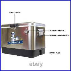 Yakimoto? Thermal Insulated Ice Chest Beverage Cooler 51L Camping RV Beach BBQ Yakimoto? Thermal Insulated Ice Chest Beverage Cooler 51L Camping RV Beach BBQ