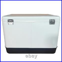 Yakimoto Vintage 54-Quart Metal Ice Box Cooler, Food&Beverage Ice Retention