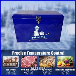 Yakimoto Vintage Metal Ice Chest Cooler, 15L& 20L capacity, rare Reflex Blue