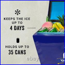 Yakimoto Vintage Metal Ice Chest Cooler, 15L& 20L capacity, rare Reflex Blue