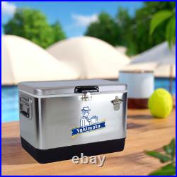 Yakimoto Warm Outdoor 54 Quart Stainless Steels Party Cooler Portable Ice Chest