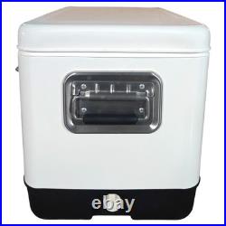 Yakimoto White Metal Ice Chest, Heavy-Duty 54Qt Large Capacity, Outdoor Essentials Yakimoto White Metal Ice Chest, Heavy-Duty 54Qt Large Capacity, Outdoor Essentials