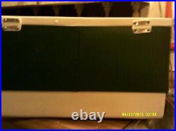 Year 1972 coleman large ice cooler metal=plastic 13 TL= 13WD= 22 LONG