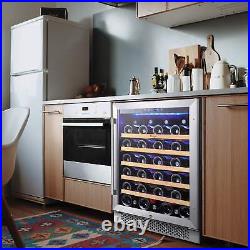 Yeego 24 Wine Refrigerator Cooler Fridge 52 Bottles Wine Fridge Freestanding