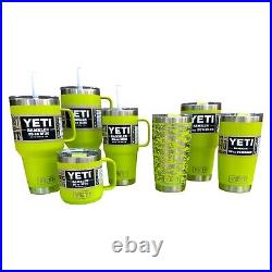 Yeti Combo Pack Tundra 45 Cooler In Chartreuse Rare (discontinued Color)