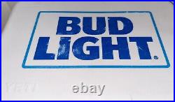 Yeti Roadie 20 Cooler White BUDWEISER BUD LIGHT BEER Metal Handle