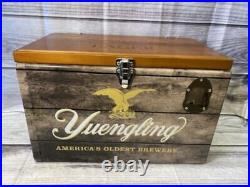 Yuengling Lager Metal Ice Chest Cooler Wood Stainless 18x1011