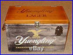 Yuengling Traditional Lager 20 L Liter Metal Cooler with Wooden Lid New in Box